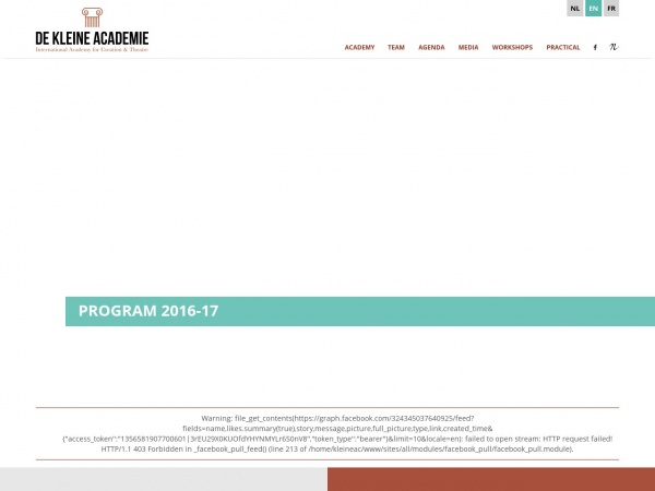 Kleine Academie Kleine Academie