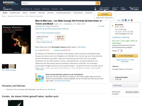 Marcel Marceau von Stille bewegt Marcel Marceau von Stille bewegt